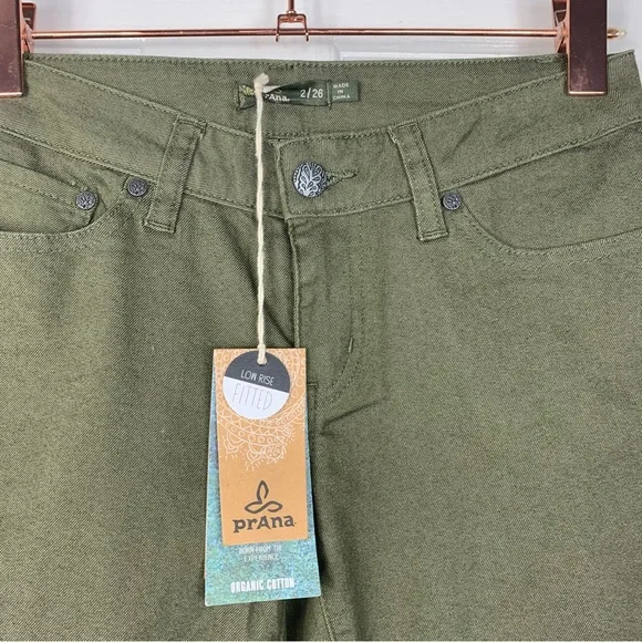 Prana Womens Size 2 Kara Jeans Green
